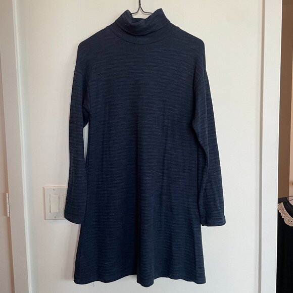 Zara Turtle Neck Fit and Flare cotton Dress - Picture 2 of 5